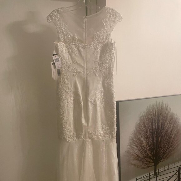 Decode 1.8 for ModCloth Lace Mermaid Wedding Dress Size 0 NWT - Picture 7 of 9